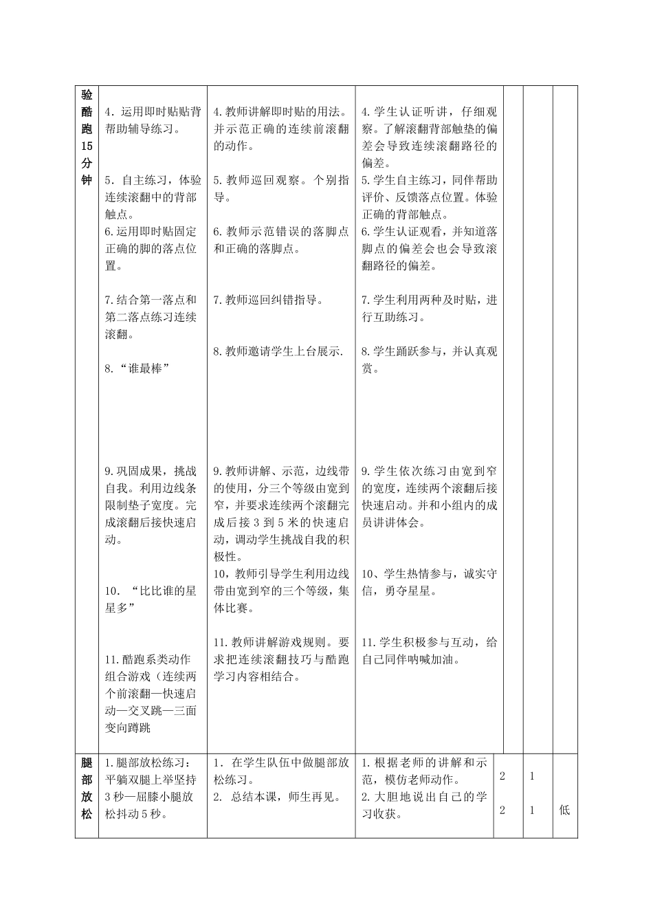 连续前滚翻教学设计_第2页