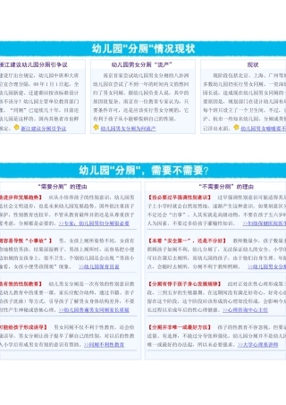 浙江建议幼儿园分厕引争议