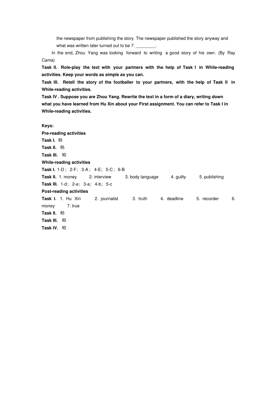 人教版高中英语必修五Book5Unit4ReadingTasksx_第3页