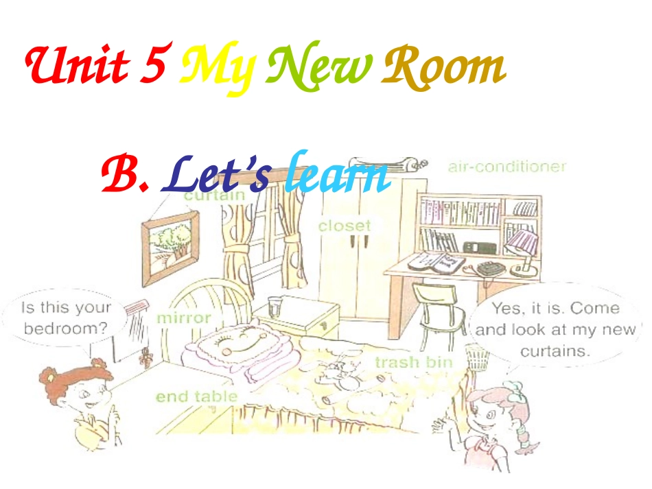 PEP小学五年级英语上册UNIT-5--PARTB----PPT课件._第1页