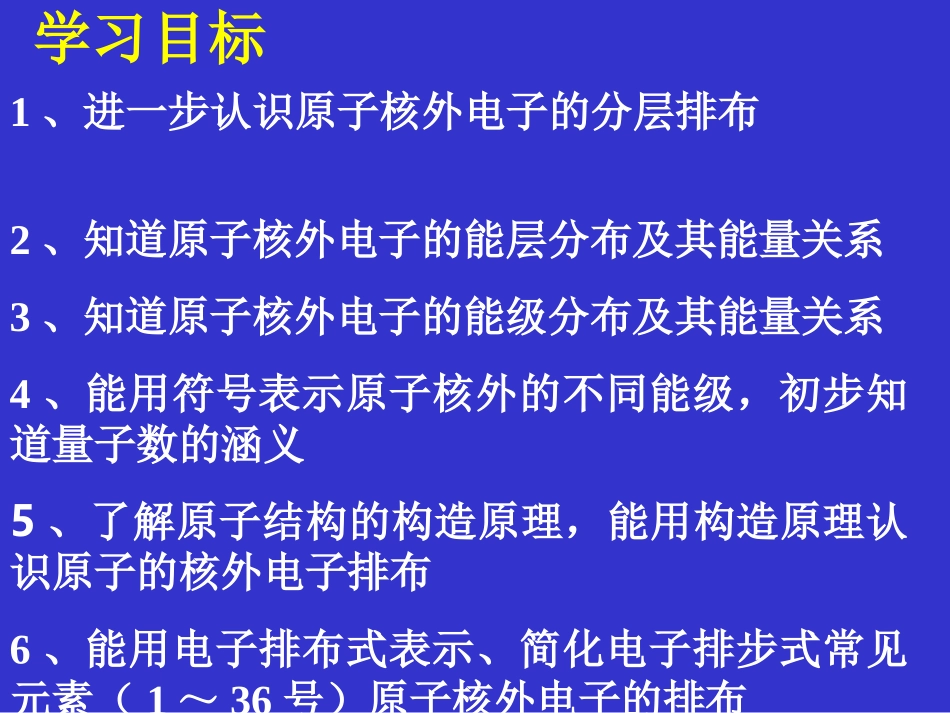 [原创]人教版化学选修3第一章原子结构与性质第一节原子结构课件_第2页
