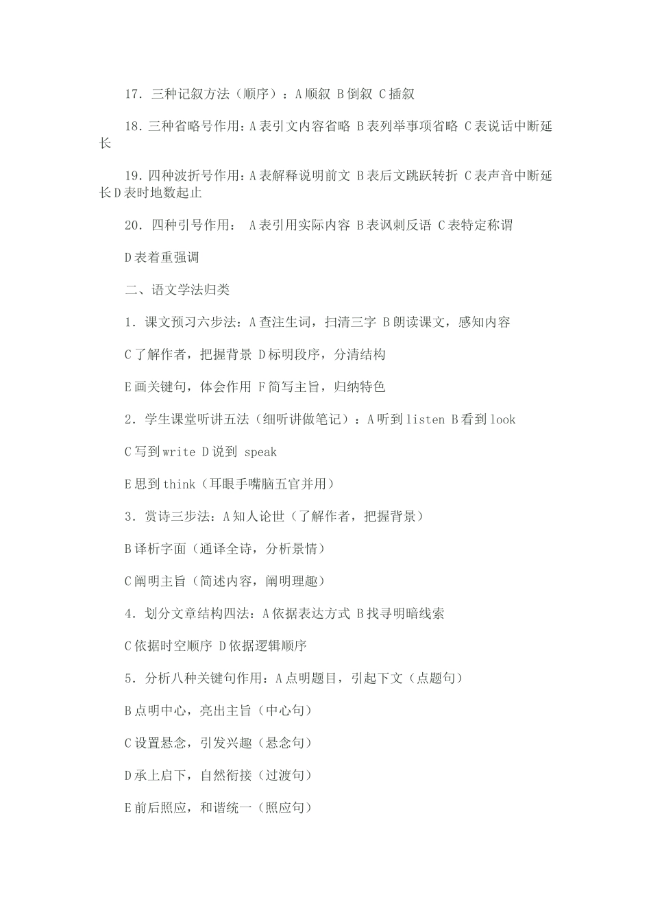 高中语文知识点归纳_第2页