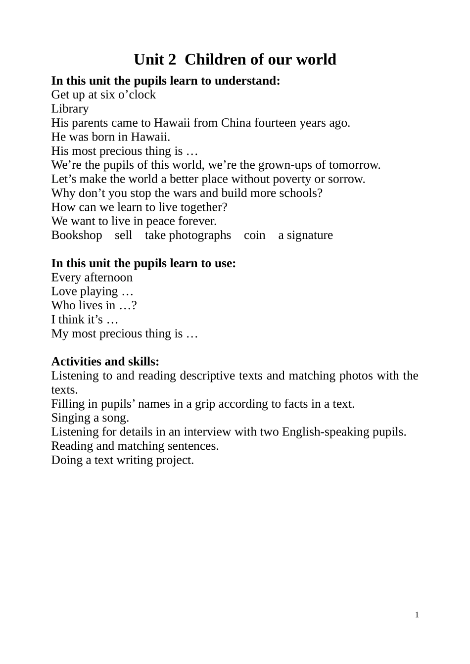 Unit2Childrenofourworld_第1页