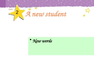 译林版小学英语五年级上册Unit2__A_new_student新词教学