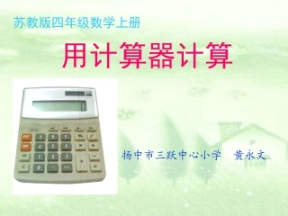 用计算器计算(正式稿)