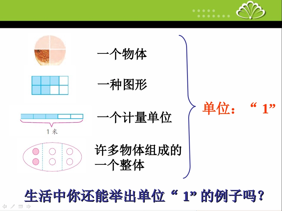 苏教版五年级数学下册第四单元1分数的意义课件(2015~2016新教材)_第3页