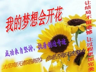 励志班会课件《我的梦想会开花》