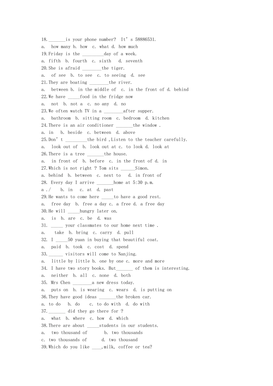 Unit1dreamhomes选择题练习_第2页