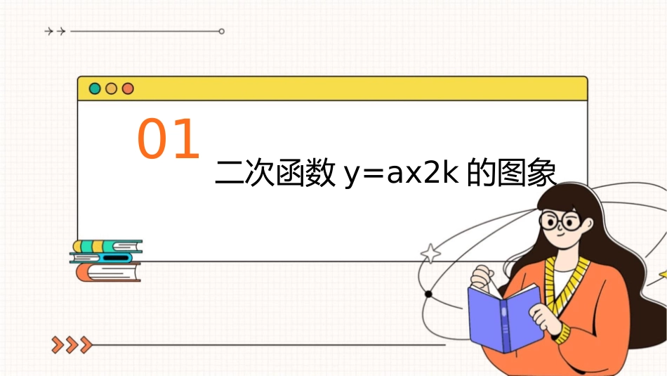 二次函数y=ax2k图象和性质课件1_第3页