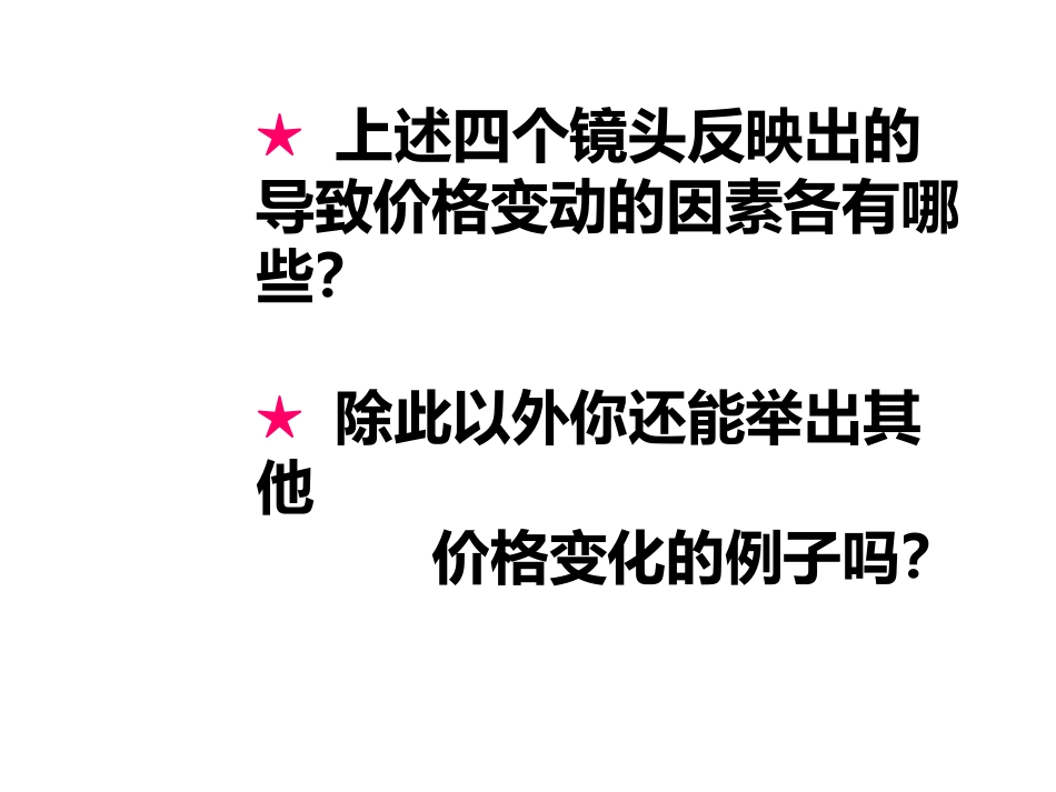 高一政治必修一：第二课+第一节+影响价格的因素+课件（共23张）（共23张PPT）_第3页