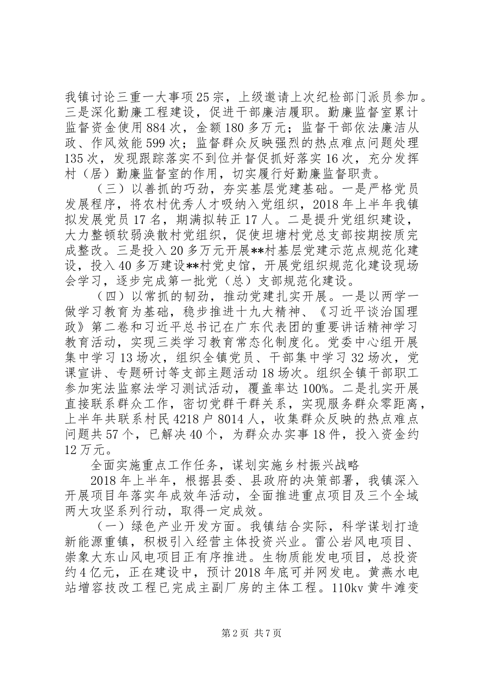 20XX年政府上半年工作总结下半年工作计划_第2页