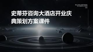 史蒂芬咨询大酒店开业庆典策划方案课件