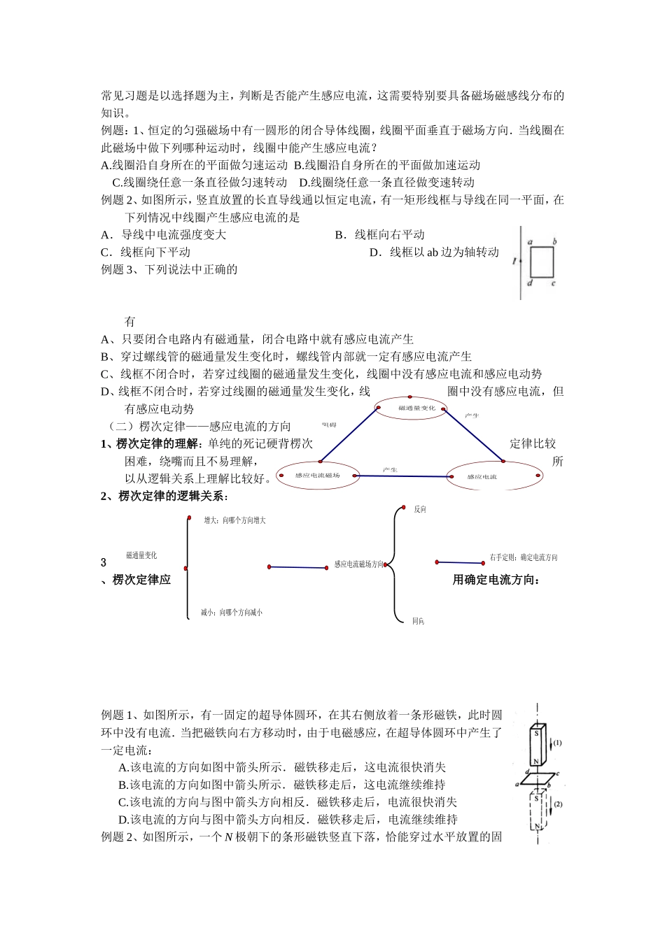 高二物理电磁感应复习_第2页