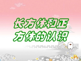 长方体和正方体的认识 (4)