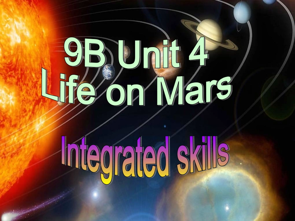 九年级下册Unit4IntegratedSkills_第1页