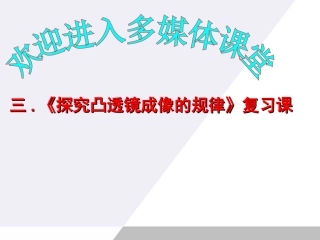 八年级物理上册-凸透镜成像规律复习课课件-人教新课标版