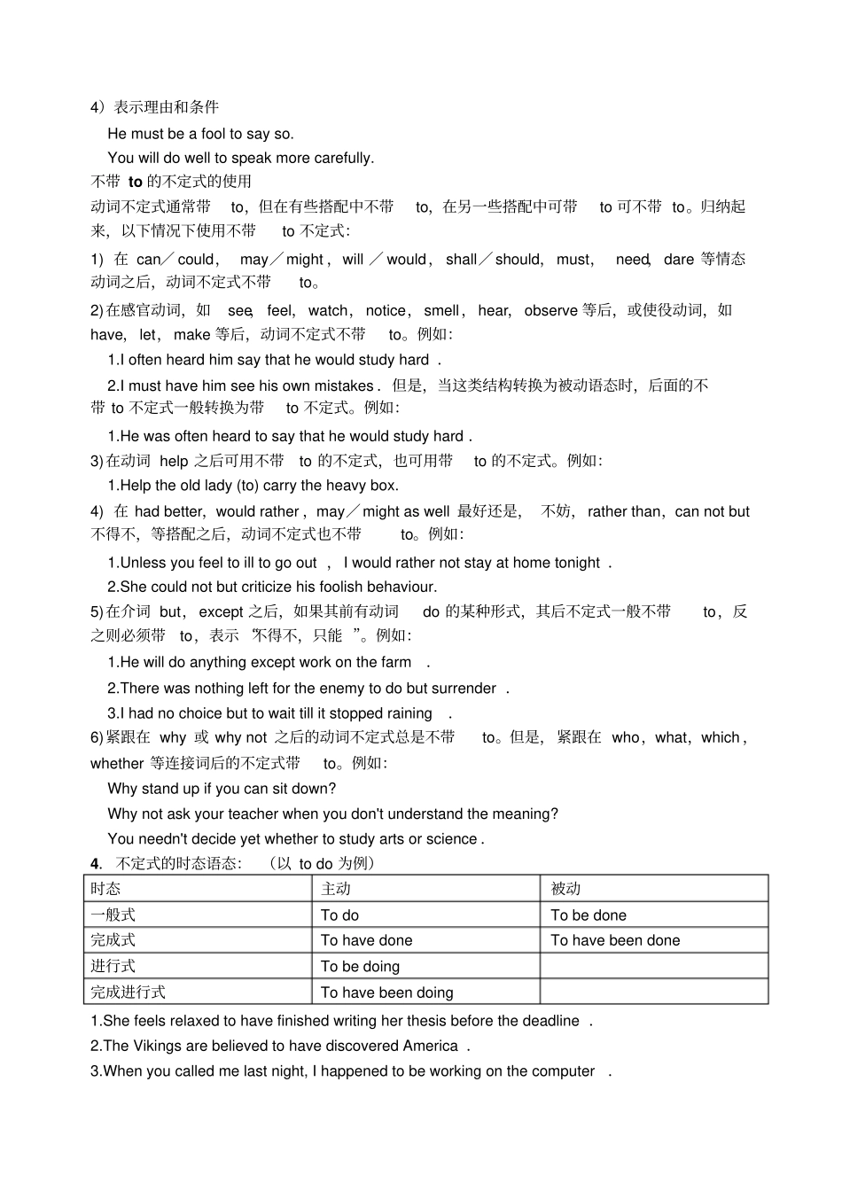 人教版高中英语必修五动词不定式_第3页