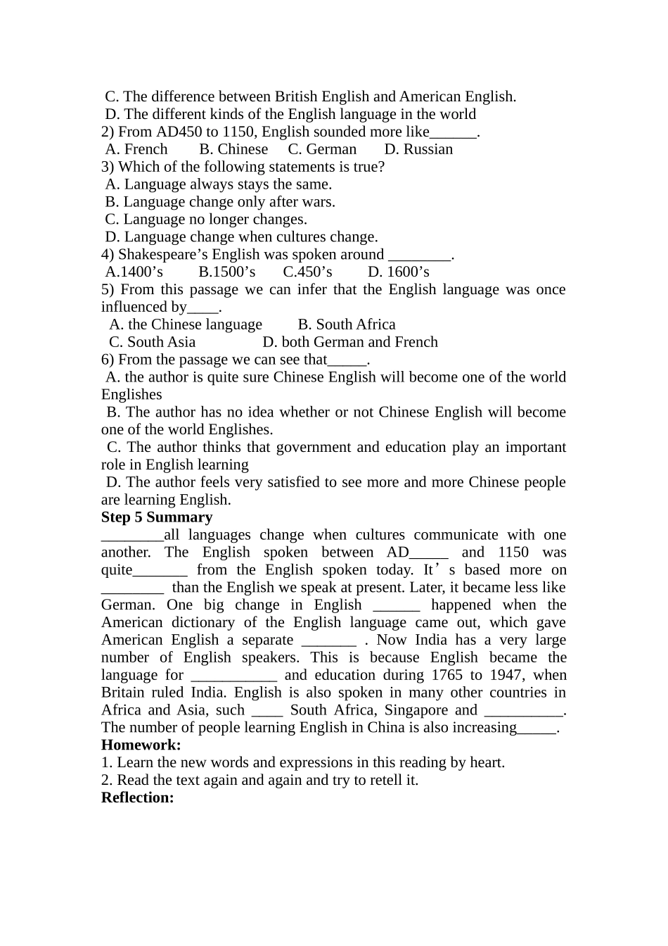 必修一unit2reading学案_第3页