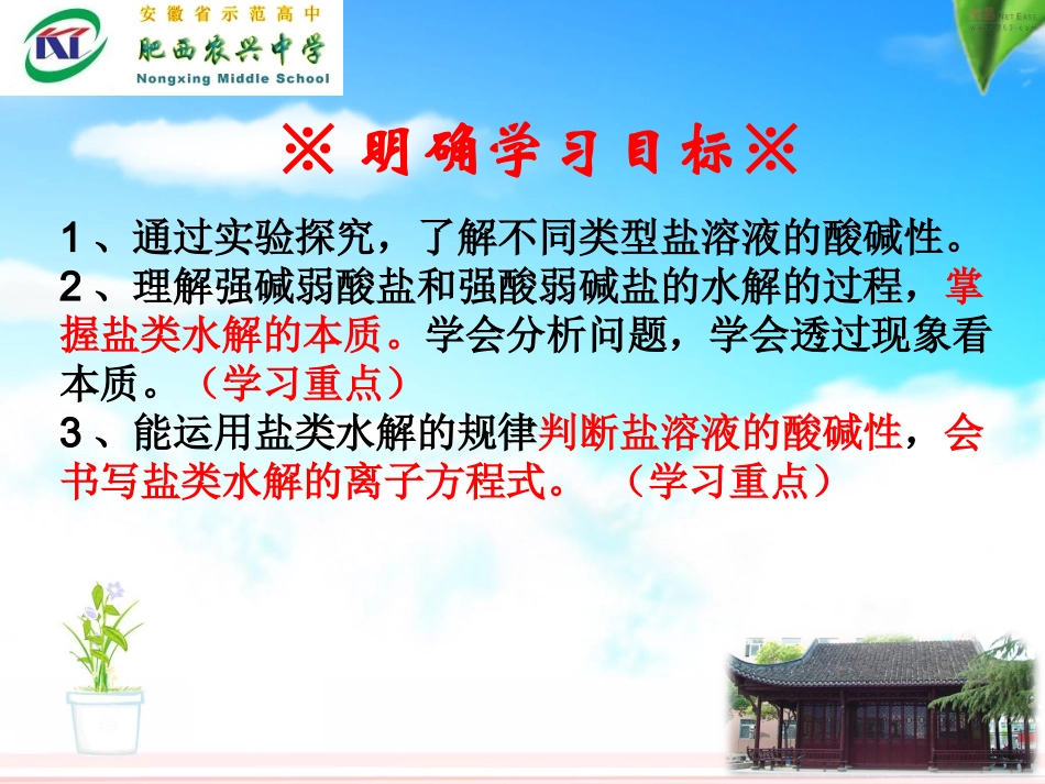 第三章第三节盐类的水解1_第2页