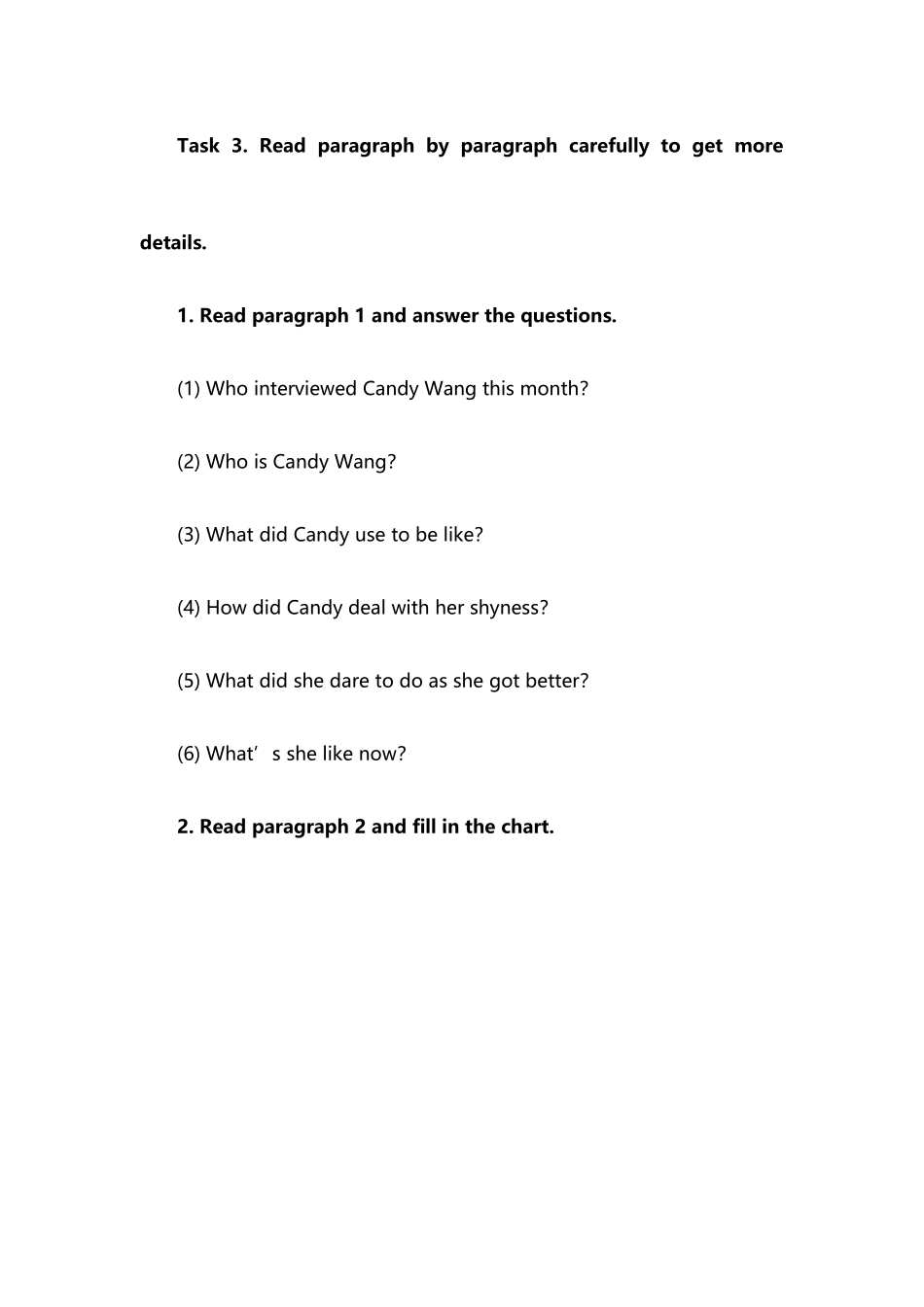 人教版九年级Unit+4+I+used+to+be+afraid+of+the+dark+第二课时（Section+A,+3a-3c）+教学设计_第3页