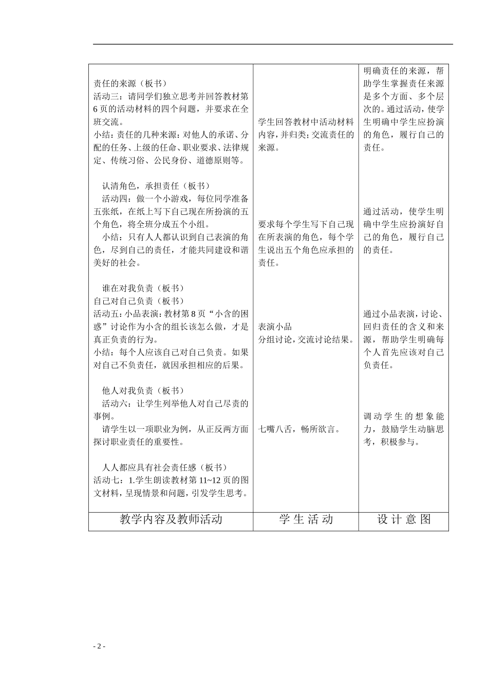 人教版新目标初中九年级政治教案_第2页