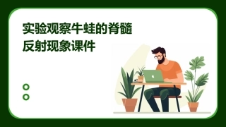 实验观察牛蛙的脊髓反射现象课件