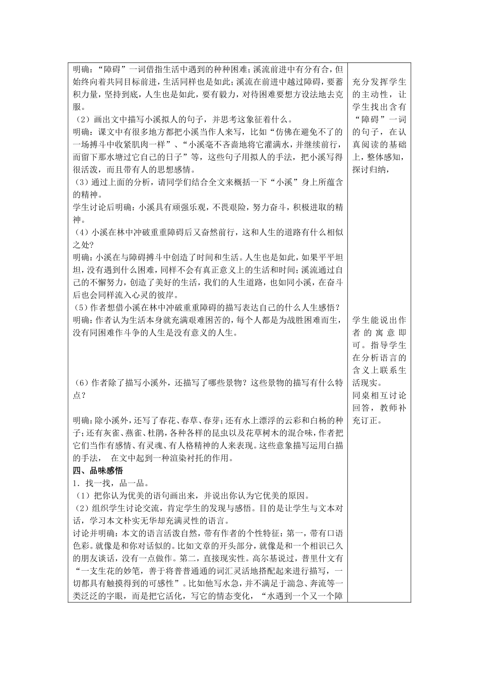 《林中小溪》教学案_第2页