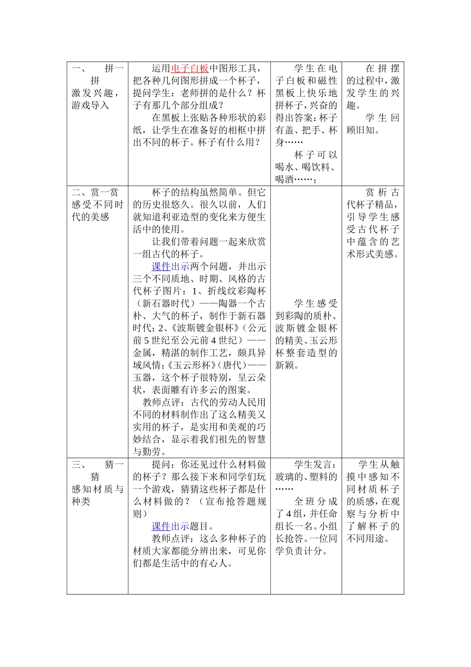 杯子教学设计_第2页