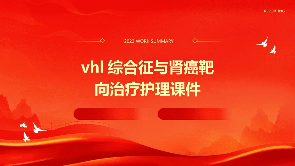 VHL综合征与肾癌靶向治疗护理课件_第1页