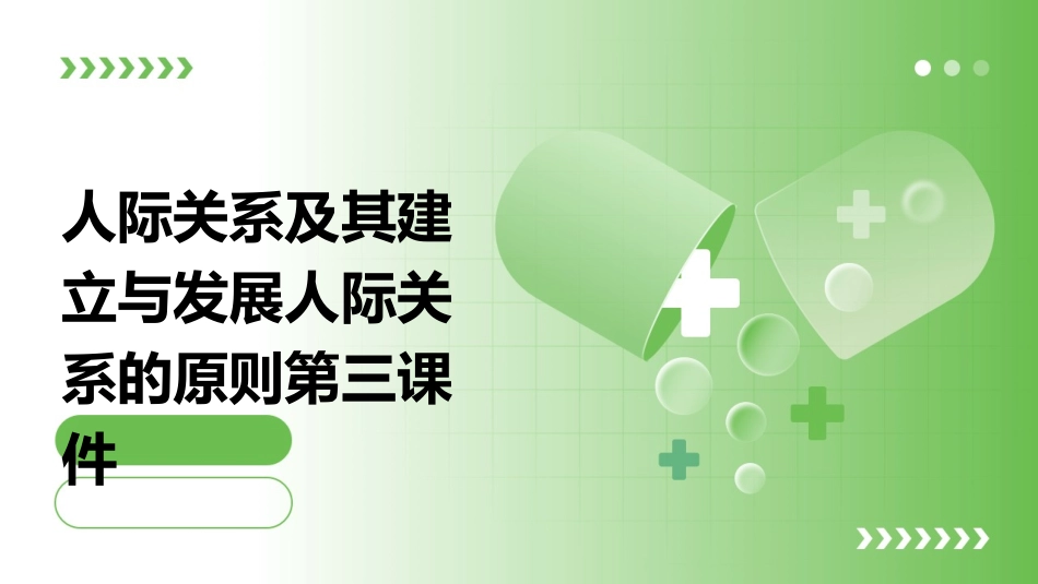 人际关系及其建立与发展人际关系的原则第三课件_第1页