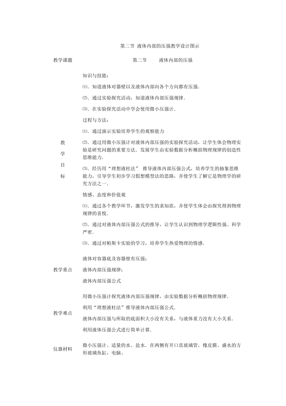 液体内布压强教学设计_第1页