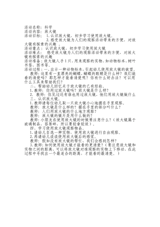 科学领域放大镜