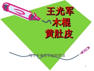 小学写字教学《写一手好字》教学指导PPT课件