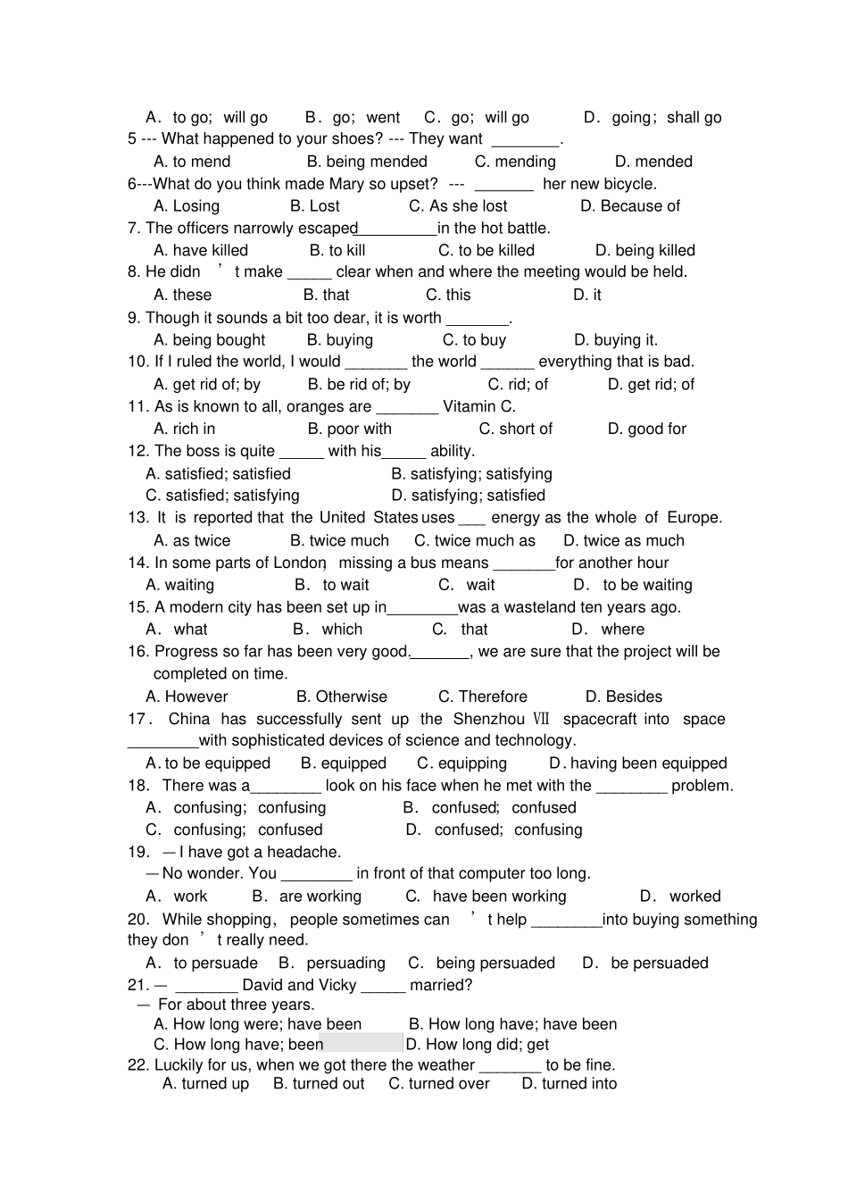 人教版高中英语必修四book4Unit2Workingtheland精细化练习_第3页