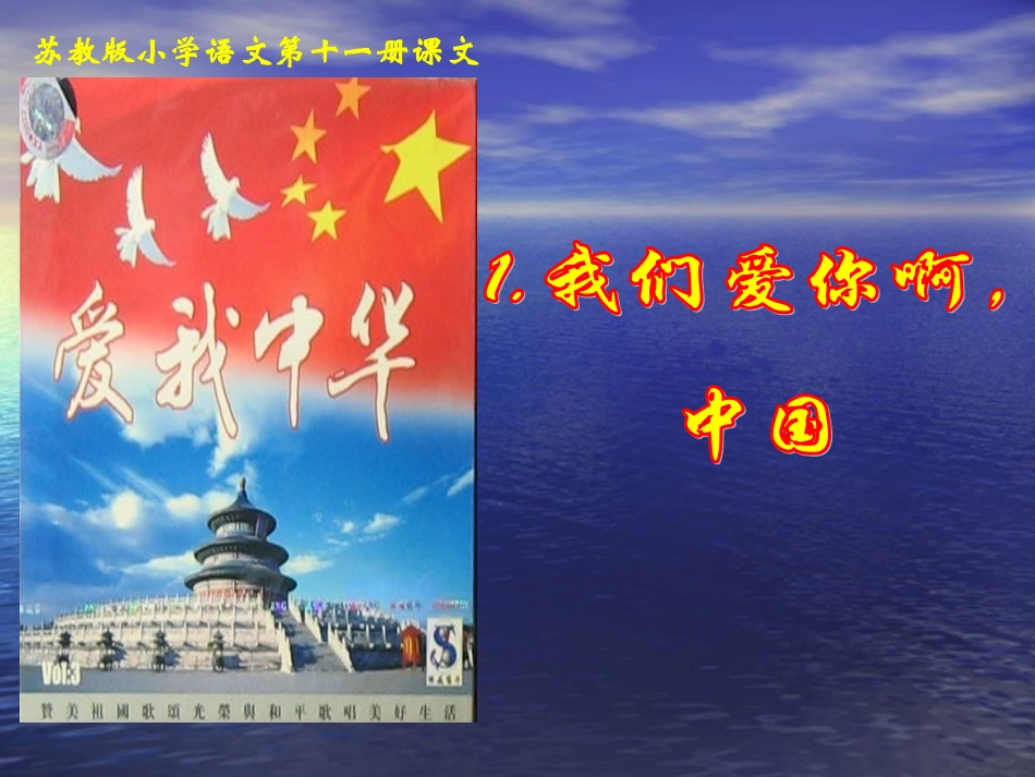（苏教版）六年级语文课件我们爱你啊，中国_第1页