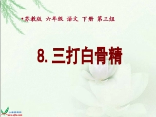 （苏教版）六年级语文下册课件三打白骨精2