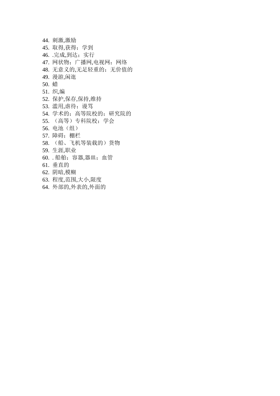 高频词汇默写1_第2页