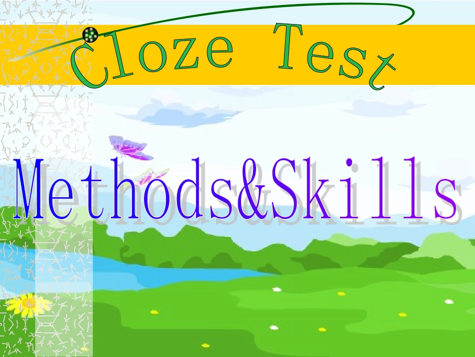 高三完形填空解题法复习_第1页