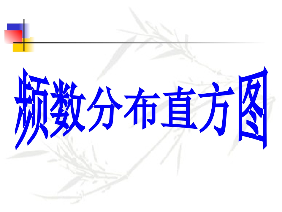 频数分布表和频数分布直方图第课时课件_第2页