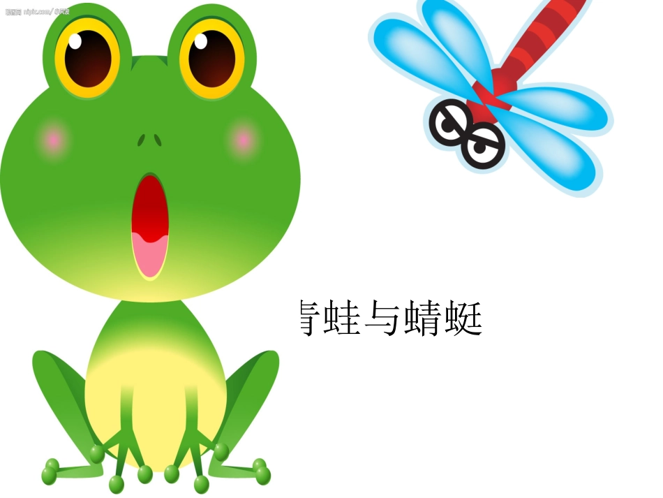 青蛙与蜻蜓三月十日星期三第一节课_第1页