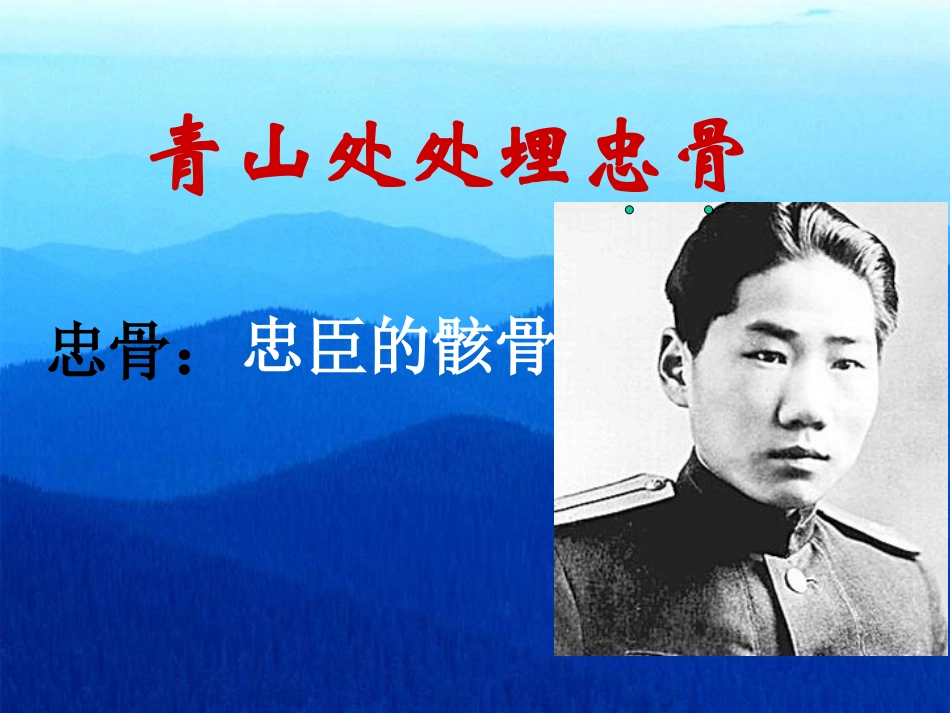 青山处处埋忠骨3_第1页