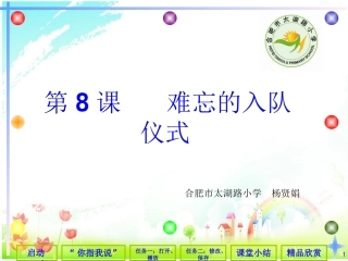 难忘的入队仪式（合肥市太湖路小学杨贤娟)