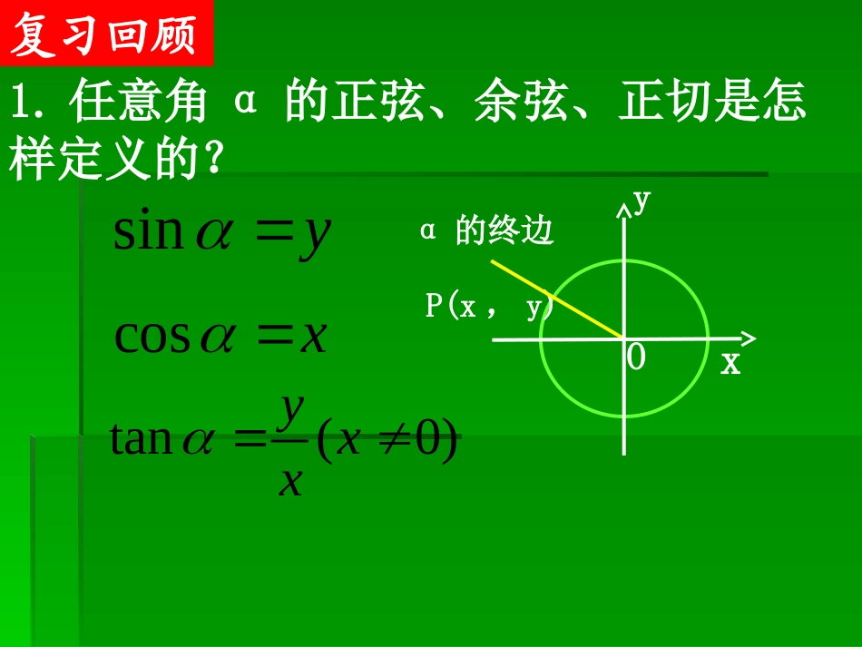 陈焱三角函数的诱导公式第一课时_第2页
