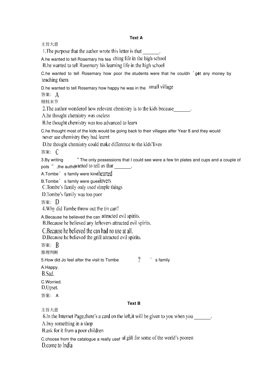 人教版高中英语选修七新知预习Unit4Sharing_第2页