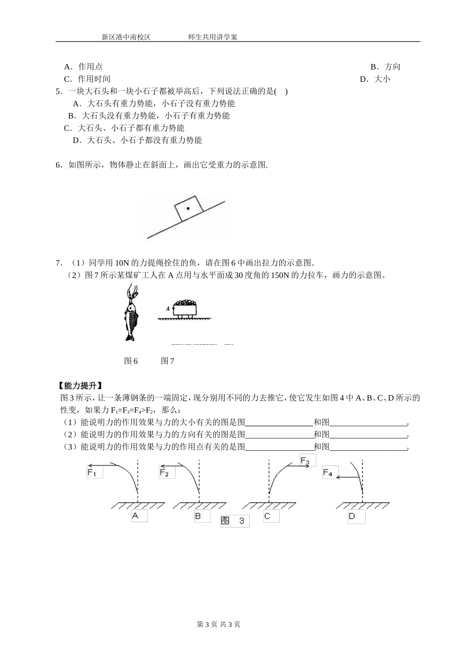 重力力的示意图（第二课时）_第3页