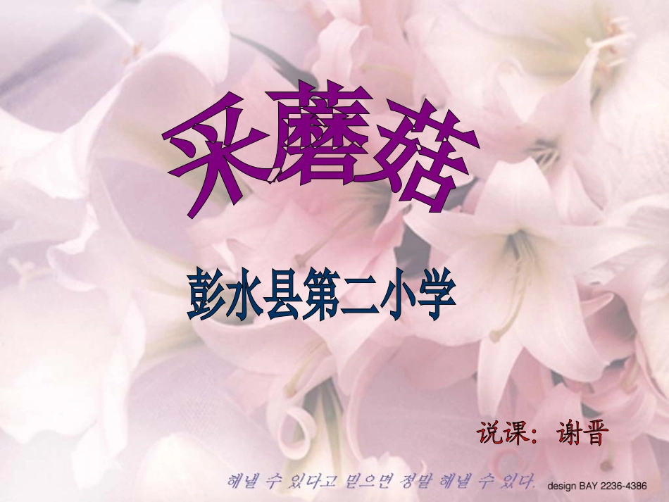 采蘑菇-说课_第1页