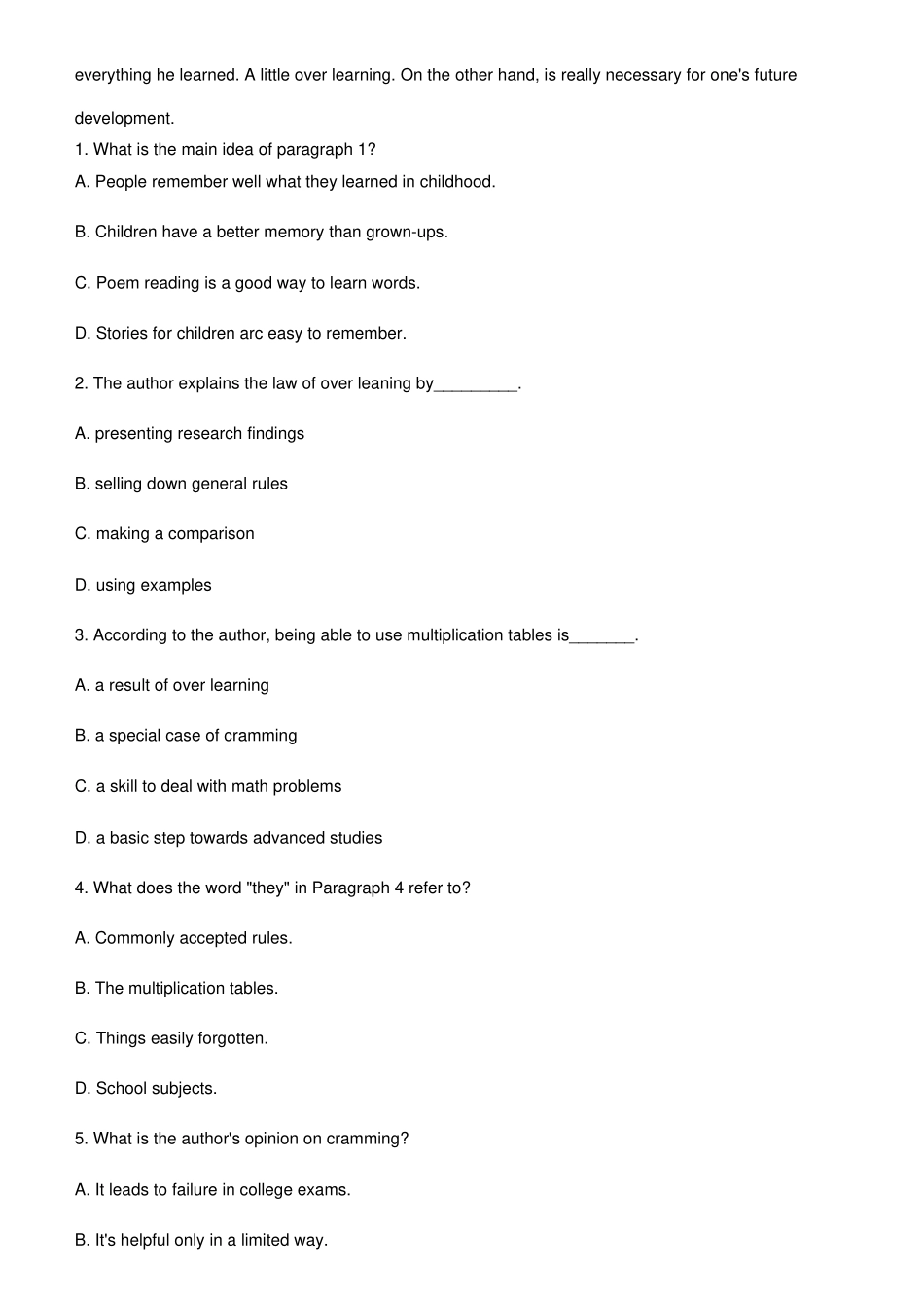 人教版高中英语选修七高二英语周考_第2页