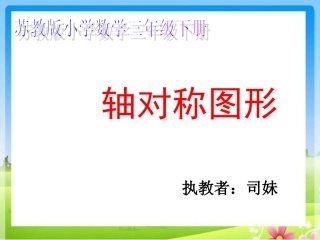 轴对称图形PPT