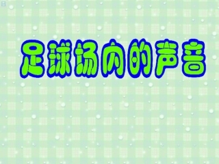 足球场内的声音2222