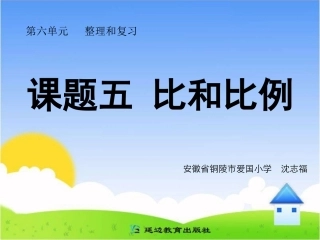 课题五比和比例